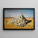 L'Apothéose de la guerre - Vasily Vereshchagin — inramlat konstverk på väggen