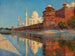 Le Taj Mahal au crépuscule - Vasily Vereshchagin — vy av konstverket