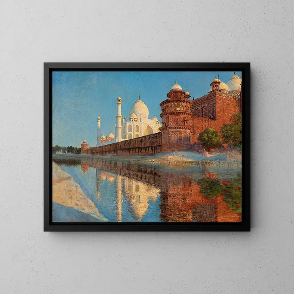 Le Taj Mahal au crépuscule - Vasily Vereshchagin — inramlat konstverk på väggen