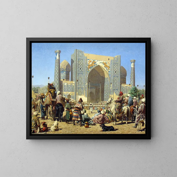 De är triumferande - Vasily Vereshchagin — inramlat konstverk på väggen