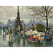 Reproduktion av målningen Vendeuses de fleurs au pont de la reine Louise à Copenhague - Paul Fischer
