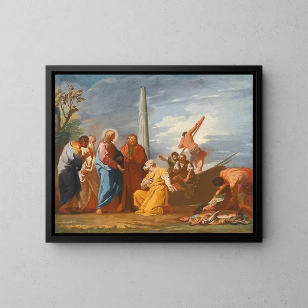 L'Appel de saint Pierre - Venedigskolan — inramlat konstverk på väggen