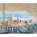 Reproduktion av målningen Veranda vid stranden i Cannes (ca. 1922) - Henri Lebasque
