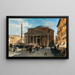 Rome, vy av Pantheon - Veronika Maria Herwegen Manini — inramlat konstverk på väggen