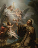 L'uppkomsten av eukaristin vid Saint Pascual Bailón - Vicente López Portaña — vy av konstverket