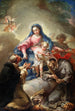 Vierge med Saint François och Saint Dominique - Vicente López Portaña — vy av konstverket