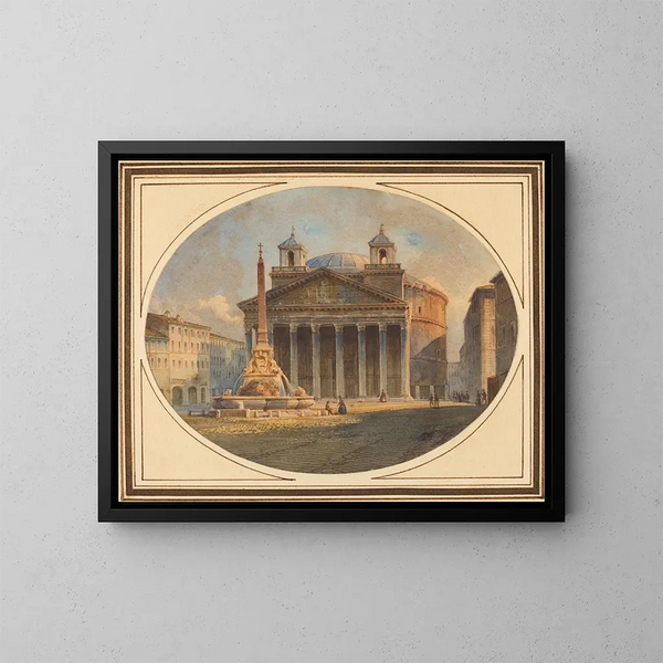 Le Panthéon - Victor Jean Nicolle — inramlat konstverk på väggen