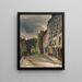 Rue Saint Julien le Pauvre Paris 5e - Victor Alfred Lundy — inramlat konstverk på väggen