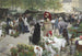 Le marché des fleurs - Victor Gabriel Gilbert — vy av konstverket