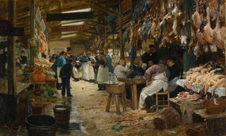 Victor Gabriel Gilbert - Le march parisien.webp