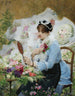 Le vendeur de fleurs - Victor Gabriel Gilbert — vy av konstverket