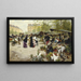 Le marché inférieur Paris - Victor Gabriel Gilbert — inramlat konstverk på väggen