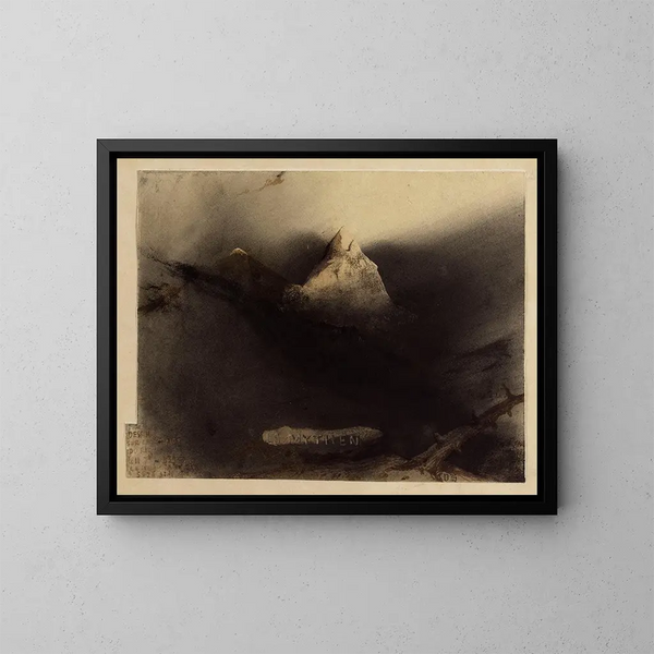 Le Mythe - Victor Hugo — inramlat konstverk på väggen