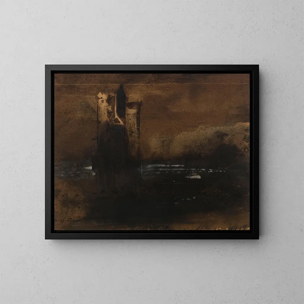 Souvenir du Neckar - Victor Hugo — inramlat konstverk på väggen