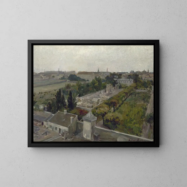 Le cimetière de Picpus et le champ des Martyrs où furent enterrées les victimes de la Révolution guillotinées à la barrière du Trône - Victor Marec — inramlat konstverk på väggen