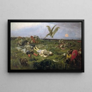 Victor Mikhailovich Vasnetsov - After Igor Svyatoslavichs fighting with the Cumans.webp