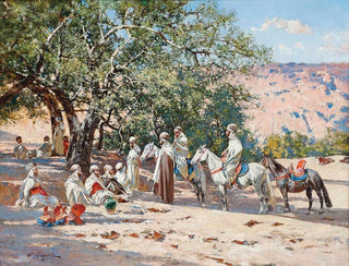 Victor Pierre Huguet - Resting at an Oasis.webp
