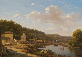 Victor de Grailly - A View Of The Seine And The Coteaux De Suresnes.webp