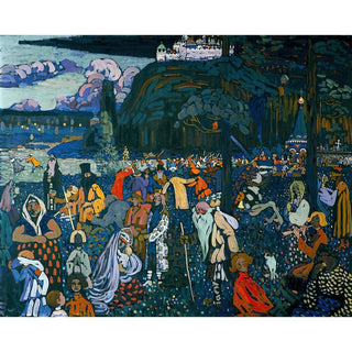 Vie Colorée - Wassily Kandinsky | Reproduction Tableau Décoration murale affiche copie