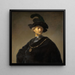Gammal man med en guldkedja - Rembrandt van Rijn — inramlat konstverk på väggen