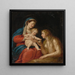 Vierge à l'Enfant med Marie Madeleine - Francesco Albani — inramlat konstverk på väggen