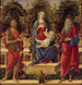 Vierge à l'Enfant med de två helgonen Jean - Sandro Botticelli — vy av konstverket