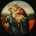 Vierge och barn med Sankt Johannes Döparen - Sandro Botticelli — vy av konstverket
