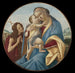 Vierge och barn med den unge Sankt Johannes Döparen - Sandro Botticelli — vy av konstverket