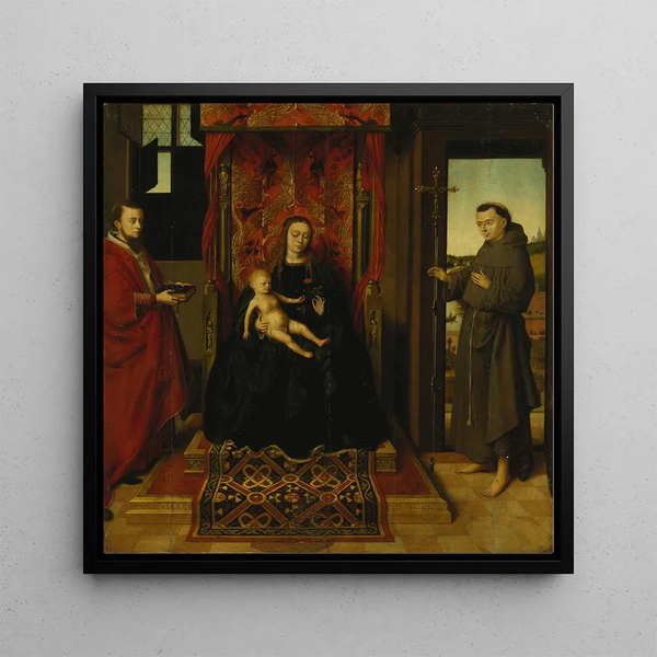 Vierge et Enfant avec les Saints Jérôme et François - Petrus Christus
