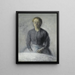 Portrait of Ida - Vilhelm Hammershøi — inramlat konstverk på väggen