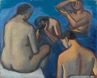 Efter badet - Vilhelm Lundstrøm — vy av konstverket
