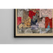Reproduktion av målningen av staden med kyrkor - Paul Klee