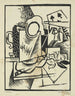 V. Bene, ezba v linoleu, gravure - Vincenc Bene — vy av konstverket