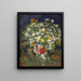 Bouquet de fleurs dans un vase - Vincent van Gogh — inramlat konstverk på väggen