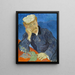 Dr. Paul Gachet - Vincent van Gogh — inramlat konstverk på väggen