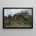 Ferme à Nuenen - Vincent van Gogh — inramlat konstverk på väggen
