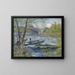 Reproduktion av målningen Fiske på våren, Clichy-bron (Asnières) - Vincent van Gogh