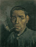 Tête d'homme - Vincent van Gogh — vy av konstverket