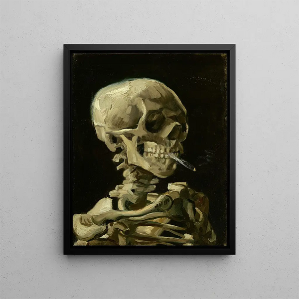 Vincent van Gogh - Head Of A Skeleton With A Burning Cigarette.webp