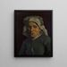 Tête de femme 2 - Vincent van Gogh — inramlat konstverk på väggen
