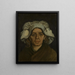 Tête de femme 3 - Vincent van Gogh — inramlat konstverk på väggen