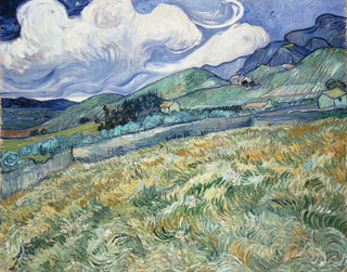 Landskap av Saint-Rémy - Vincent van Gogh — vy av konstverket