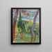 Parc de l'hôpital Saint-Paul - Vincent van Gogh — inramlat konstverk på väggen