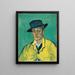 porträtt av Armand Roulin (Konflikt de cas) - Vincent van Gogh — inramlat konstverk på väggen
