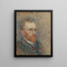 Självporträtt (Konflikt av fall) - Vincent van Gogh — inramlat konstverk på väggen