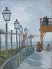 Terrass och observatorium vid Moulin de Blute-Fin Montmartre - Vincent van Gogh — vy av konstverket