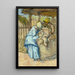 Le Tondeur de moutons - Vincent van Gogh — inramlat konstverk på väggen
