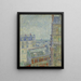 Vue depuis l'appartement Theos - Vincent van Gogh — inramlat konstverk på väggen