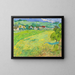 Vue des Vessenots nära Auvers - Vincent van Gogh — inramlat konstverk på väggen