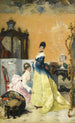 La Robe jaune - Vincenzo Capobianchi — vy av konstverket